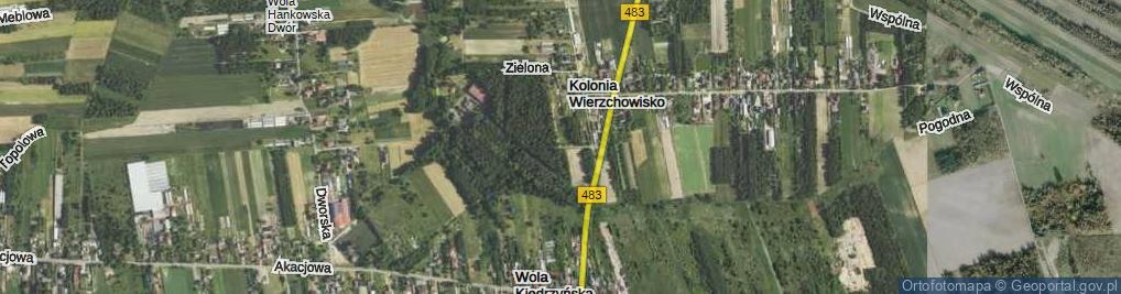 Zdjęcie satelitarne Młodości ul.